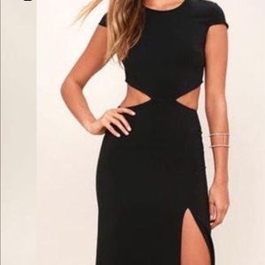 Lulus Short Sleeve Black Maxi Dress 🖤